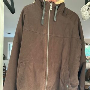 Fuzzy Hemp Hoodlamb Jacket